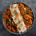 kadhai-chicken-bhindi-chana-jeera-pulao