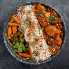 kadhai-chicken-mix-veg-poriyal-jeera-pulao