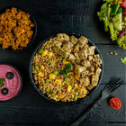foxtail-millet-with-herbchickenbeetroothummus-protein-meal
