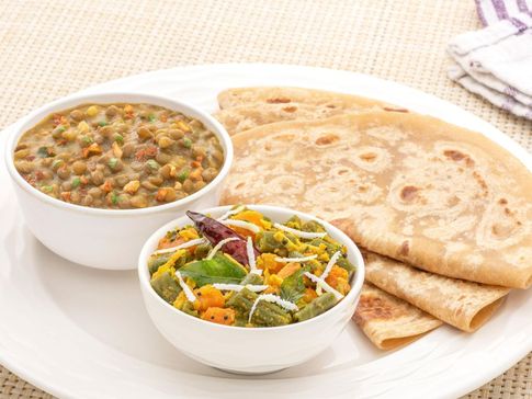 Home Plate Paratha Thali Veg Homely Meals Subscription at Eat.fit